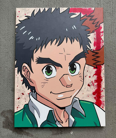 Yokai Themed Anime Painting- Ushio and Tora Yokai Themed Anime Painting- Ushio and Tora