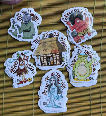 Original Designs- Yokai Stickers Pt.1 Original Designs- Yokai Stickers Pt.1